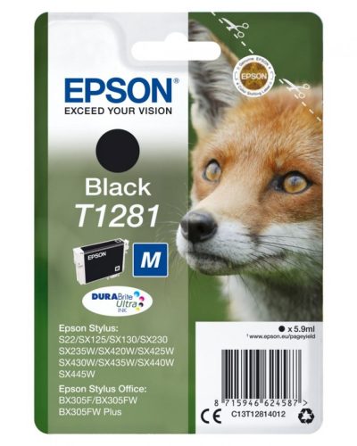 EPSON T1281 TINTAPATRON BLACK EREDETI