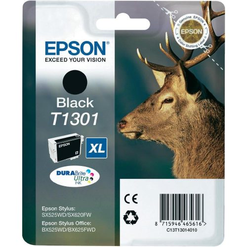 EPSON T1301 TINTAPATRON BLACK EREDETI (C13T13014010)