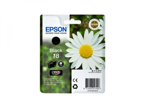 EPSON T1801 TINTAPATRON BLACK EREDETI
