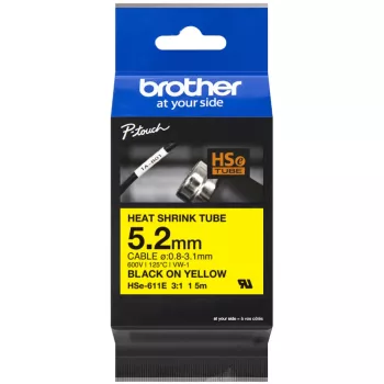   Brother HSe-611E 5.2mm széles 1,5 méter hosszú szalagkazetta