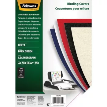   Hátlap, A4, 250 g, matt, FELLOWES "Delta", sötétzöld, 100 db