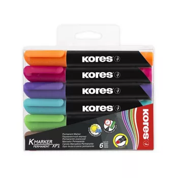   Alkoholos marker, 3-5 mm, kúpos, KORES "K-Marker", narancssárga