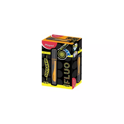 Szövegkiemelő, 1-5 mm, MAPED "Fluo Peps Max", sárga