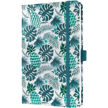   Jegyzetfüzet, exkluzív, 135x203 mm, vonalas, 87 lap, keményfedeles, SIGEL 'Jolie' Tropic