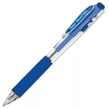   Rollertoll zselés 0.35mm háromszög fogózóna K437-C Pentel WoW!GEL kék