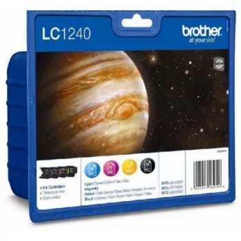   Brother LC1240BKCMY Tintapatron csomag BKCMY 4*600 oldal kapacitás