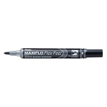   Táblamarker 1-5mm,hajlékonyhegyű, PENTEL Maxiflo Flex Feel fekete 