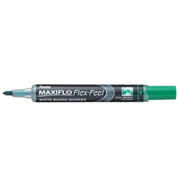  Táblamarker 1-5mm,hajlékonyhegyű, PENTEL Maxiflo Flex Feel zöld 
