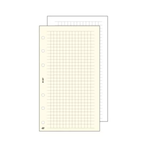 Kalendárium betét, jegyzetlap, "L", kockás, SATURNUS, fehér 