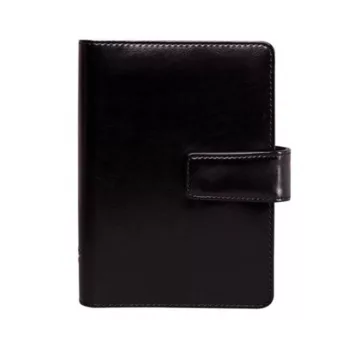   Kalendárium, gyűrűs, betétlapokkal, "S", műbőr, SATURNUS, "223", fekete