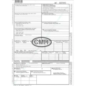   CMR NEMZETKÖZI FUVARLEVÉL A4 6LAPOS GARNITÚRA B.CMR 200GARN/CSOMAG