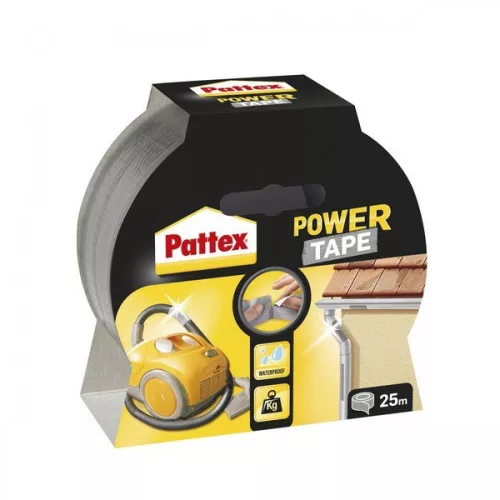 RAGASZTÓSZALAG EZÜST 48MMX25M TÉPHETŐ SZÁLERŐSÍTETT POWER TAPE PATTEX