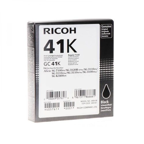 RICOH GC41 TINTAPATRON BLACK EREDETI 2,5K