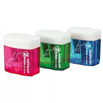   HEGYEZŐ 2LYUKÚ MŰANYAG TARTÁLYOS SZÖGLETES TEST ZÁRHATÓ FEDÉLLEL ANTILOP SH-5022