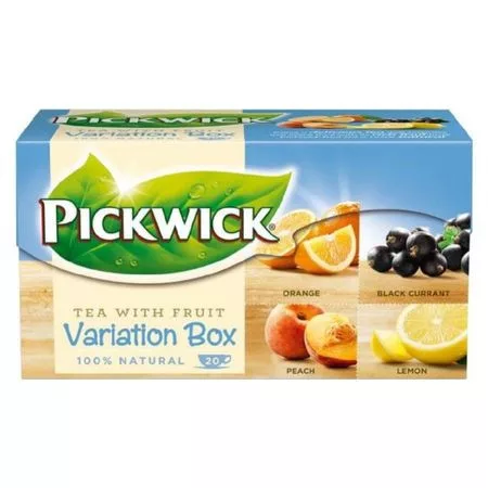 Fekete tea 20x1,5 g PICKWICK 'Variációk III' narancs, fekete ribizli, őszibarack, alma