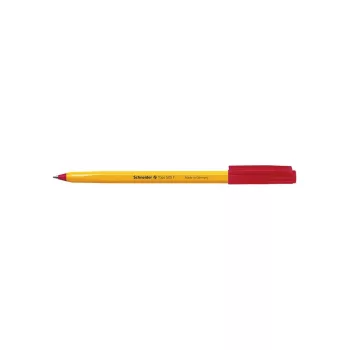   Golyóstoll, 0,3 mm, kupakos, SCHNEIDER "Tops 505 F", piros