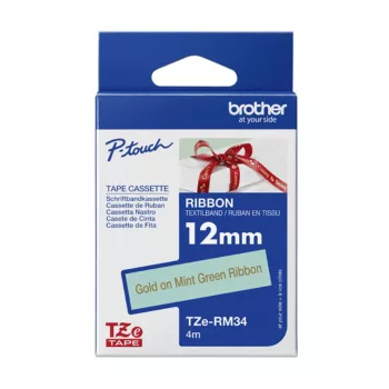 Brother TZe-RM34 12 mm széles 4 m hosszú szövetszalag