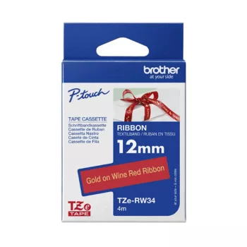 Brother TZe-RW34 12 mm széles 4 m hosszú szövetszalag